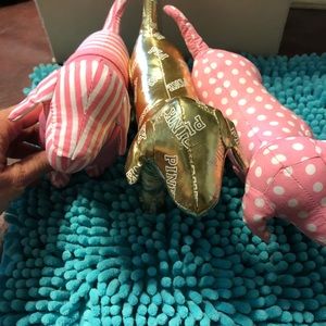 Lot of 3 Victoria’s  Secret Pink Dogs